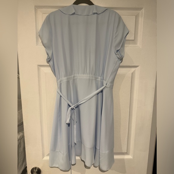 Aritzia- Sunday Best Wrap Ruffle Dress - Picture 4 of 5